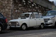 Classic Renault Car Parked in Nice, France