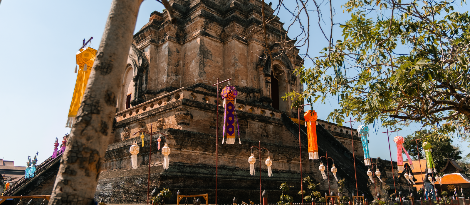 Discover the historical beauty of Wat Chedi Luang, a prominent temple in Chiang Mai, Thailand. — flights from Taipei to Chiang Mai