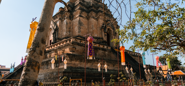 Discover the historical beauty of Wat Chedi Luang, a prominent temple in Chiang Mai, Thailand.