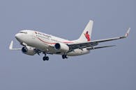 Air Niugini Boeing 737-700 in Flight Closeup