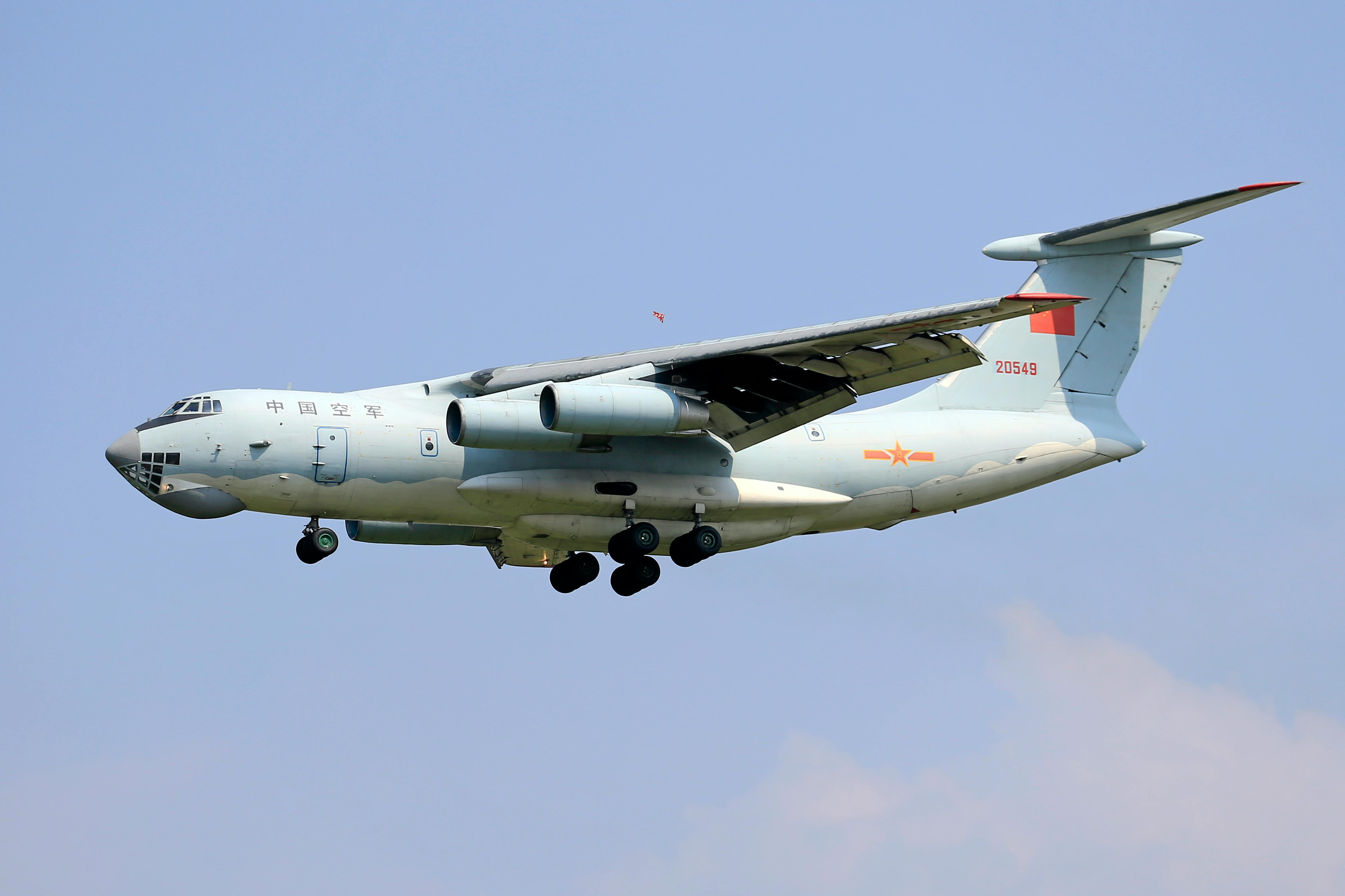 Airborne Military Cargo Plane in Flight