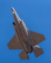 F-35 Fighter Jet in Flight Over Albacete