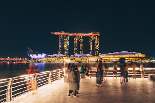 Photos gratuites de Marina Bay Sands, mbs, nuit