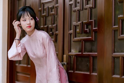 Portrait of Woman in Traditional Dress by Brick Wall · Free Stock Photo
