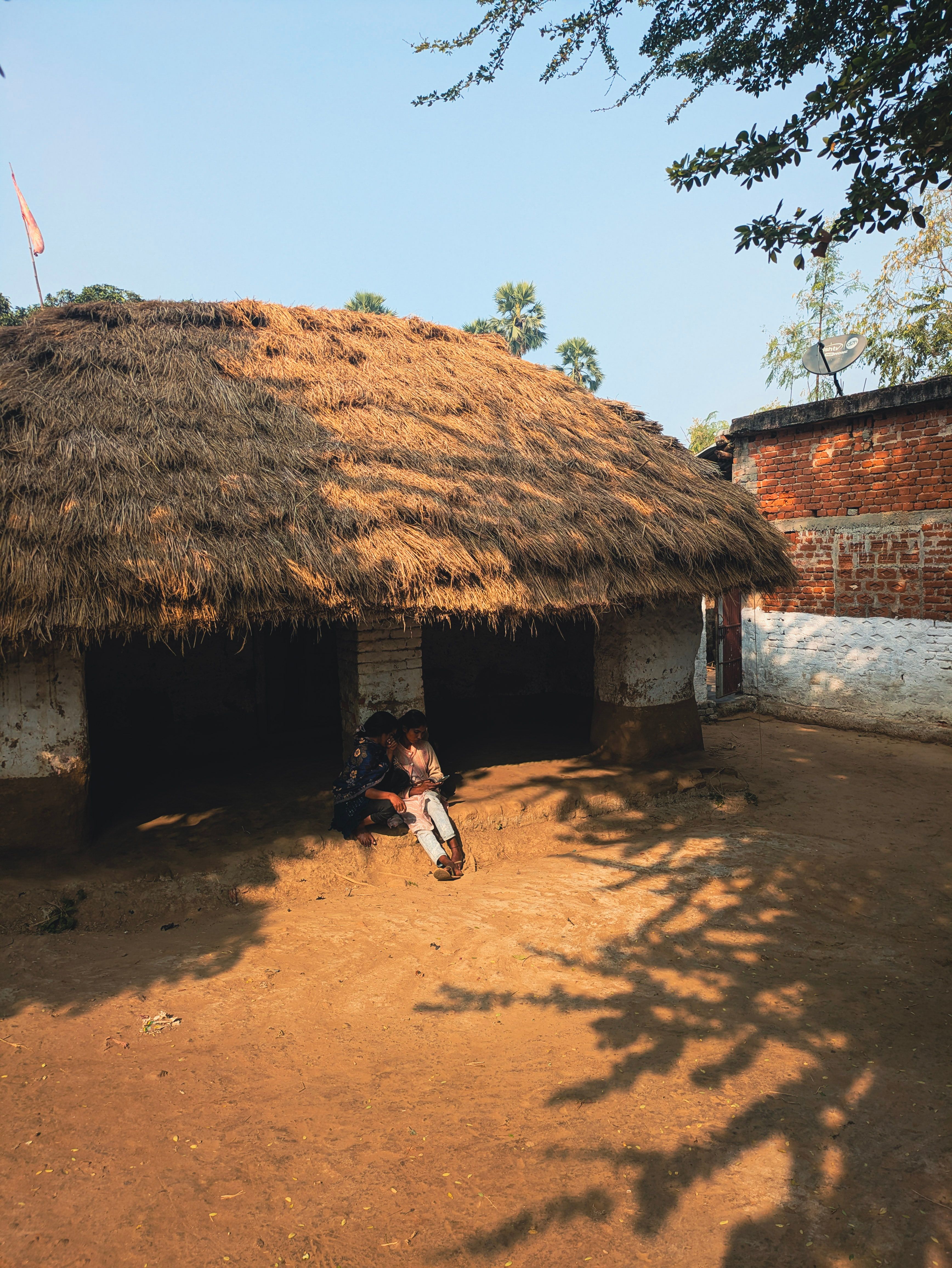 Traditional Thatched House in Rural India · Free Stock Photo