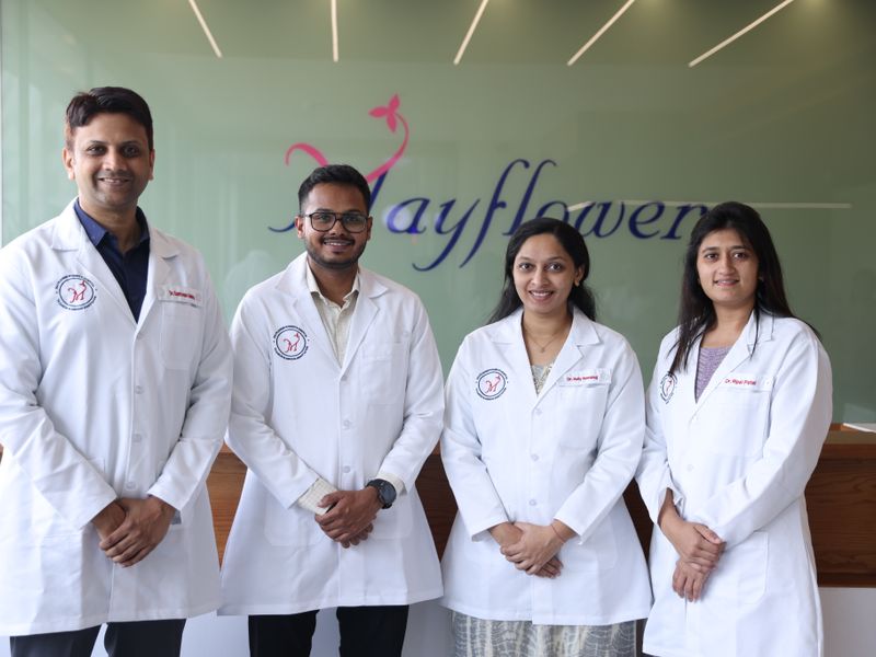 Team of Indian doctors and medical staff