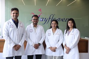 Healthcare team in an Indian clinic