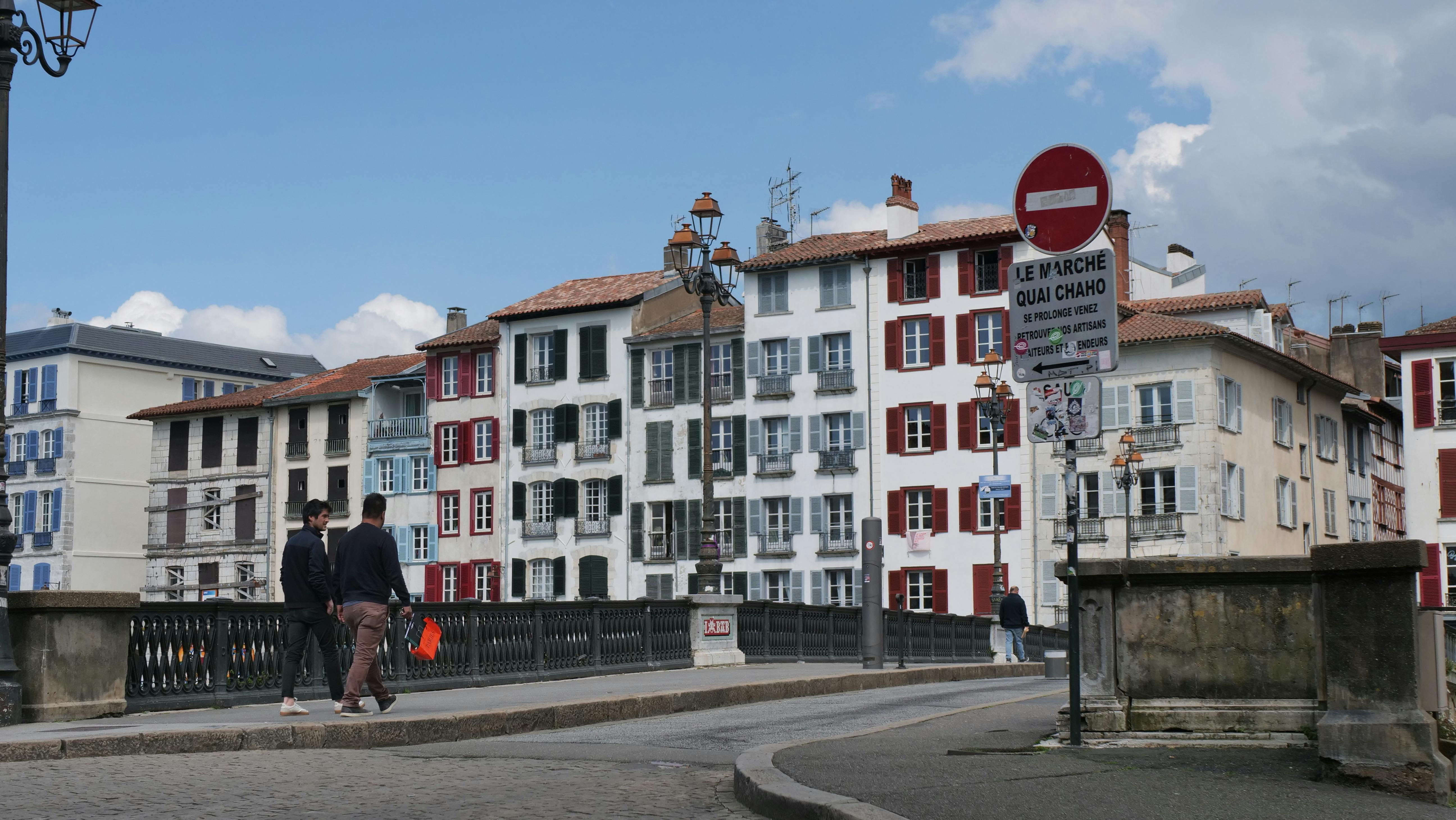 Vue des rues historiques de Bayonne, Pyrénées-Atlantiques