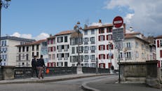 Quaint Street View with Colorful Buildings in Bayonne