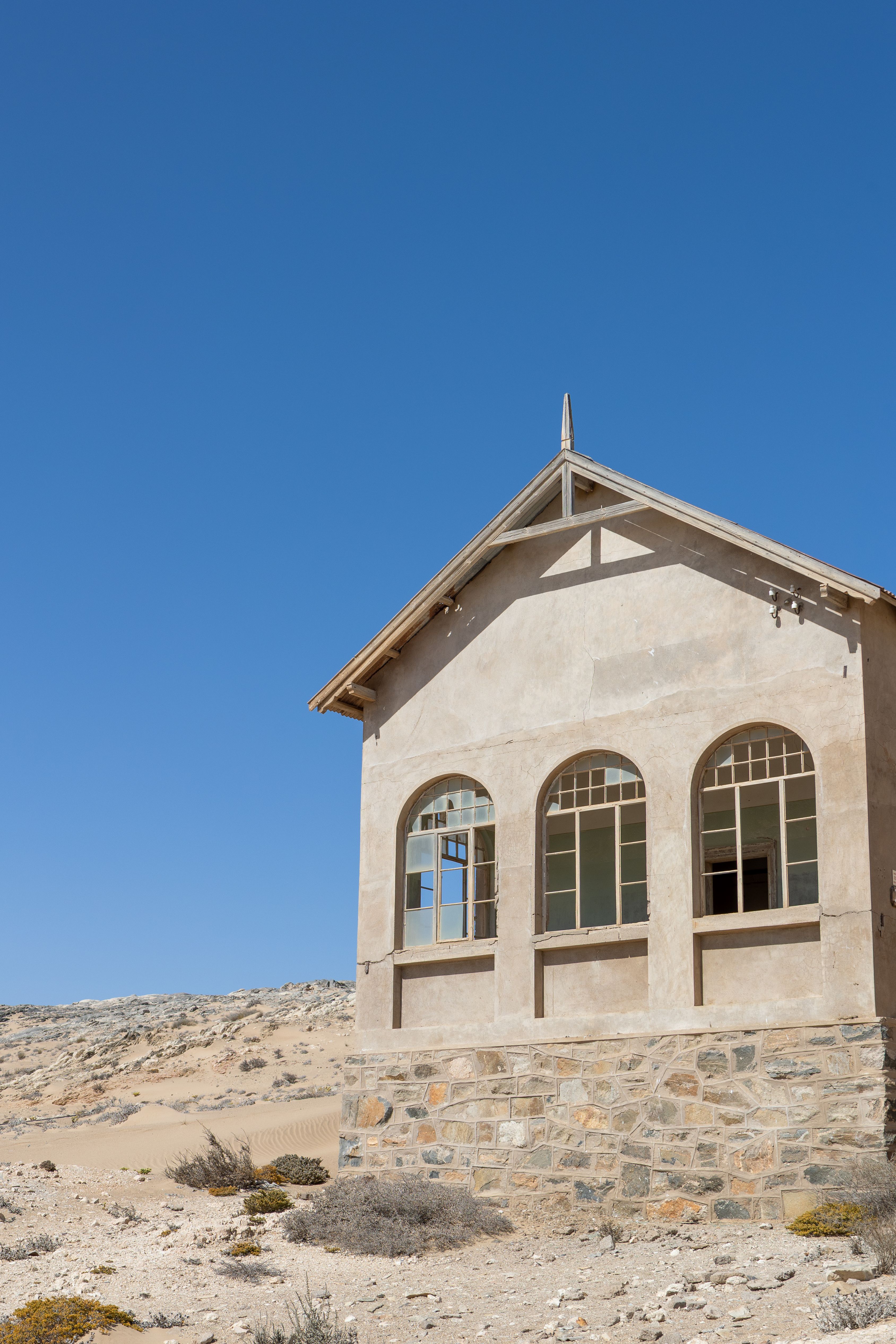Historic Building in the Namibian Desert Under Clear Sky · Free Stock Photo