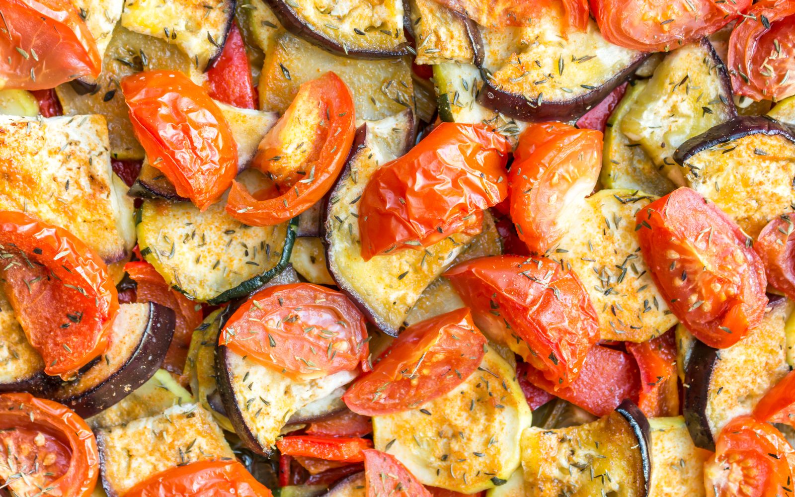 Foto de Ratatouille de forno com grão-de-bico e arroz
