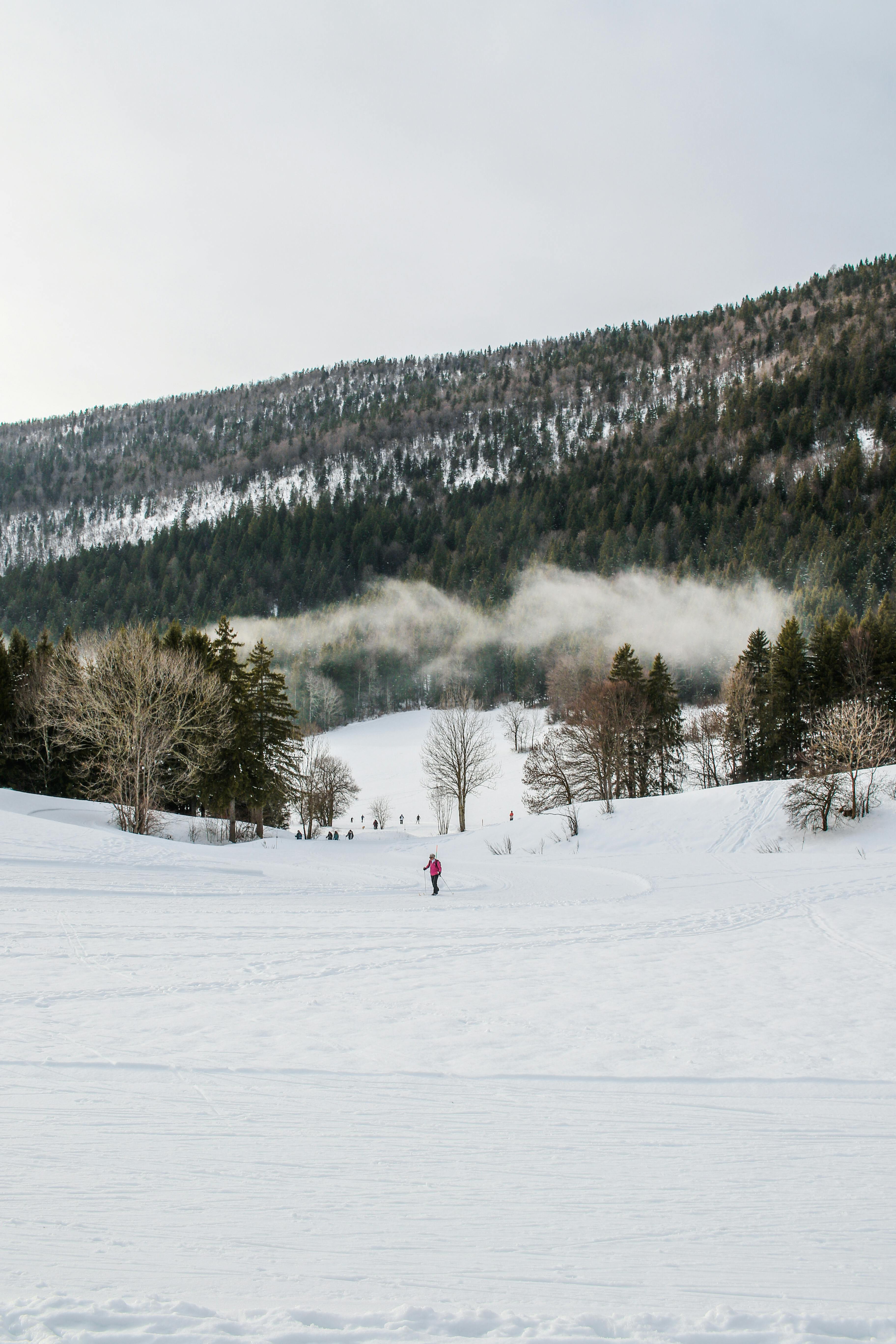 Scenic Winter Landscape in French Alps