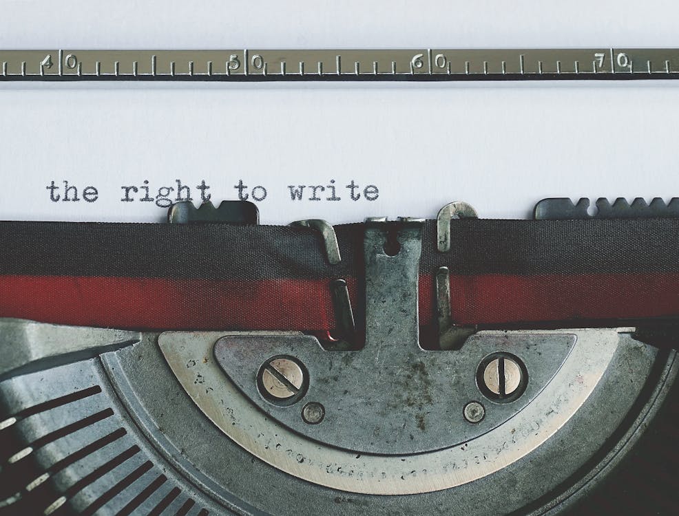 Close-up View Of An Old Typewriter
