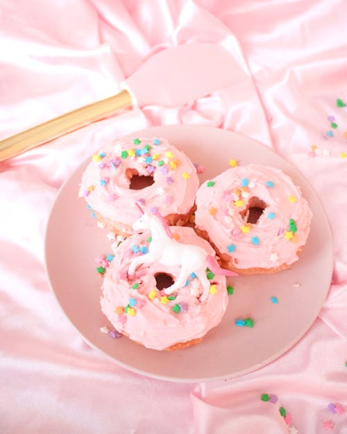 Donuts Sur Une Assiette