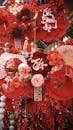 Vibrant Red Decorations for Vietnamese New Year