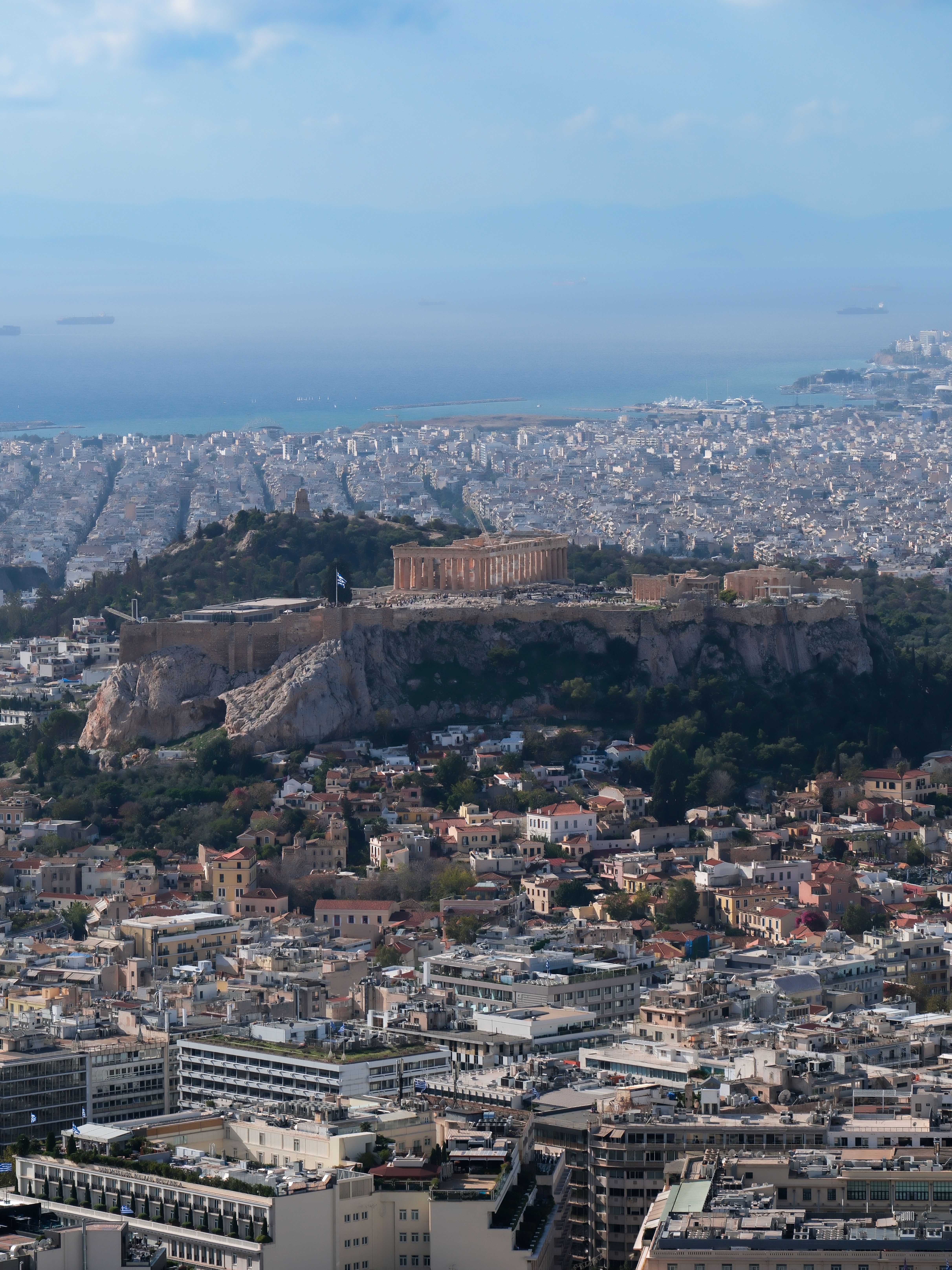 Aerial View of Athens with Iconic Acropolis · Free Stock Photo