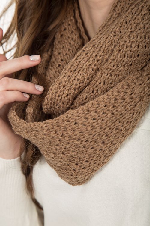 Woman In Brown Knit Scarf Free Stock Photo woman-in-brown-knit-scarf-free-stock-photo