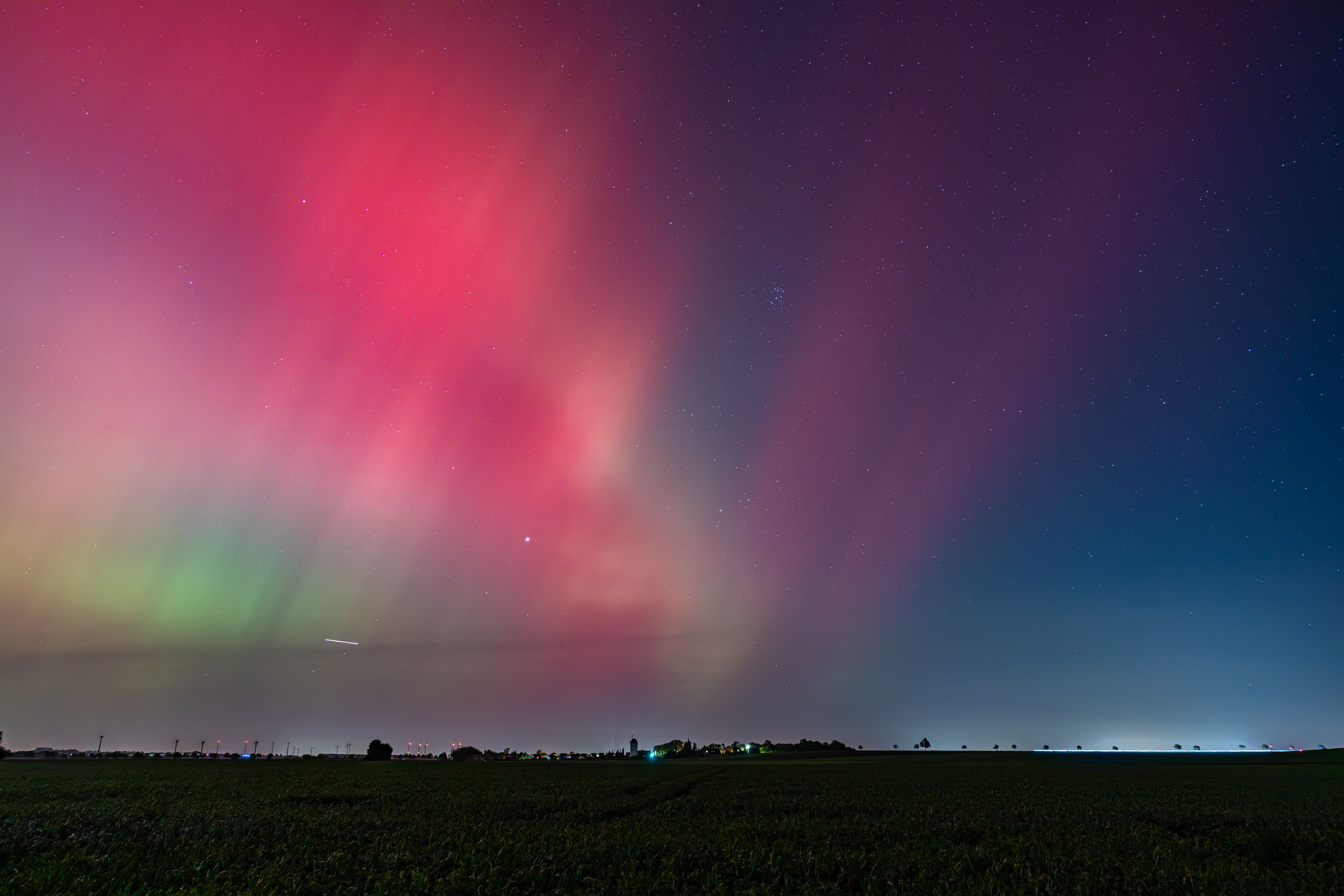 Vibrant Aurora Borealis Over Starry Night Sky · Free Stock Photo