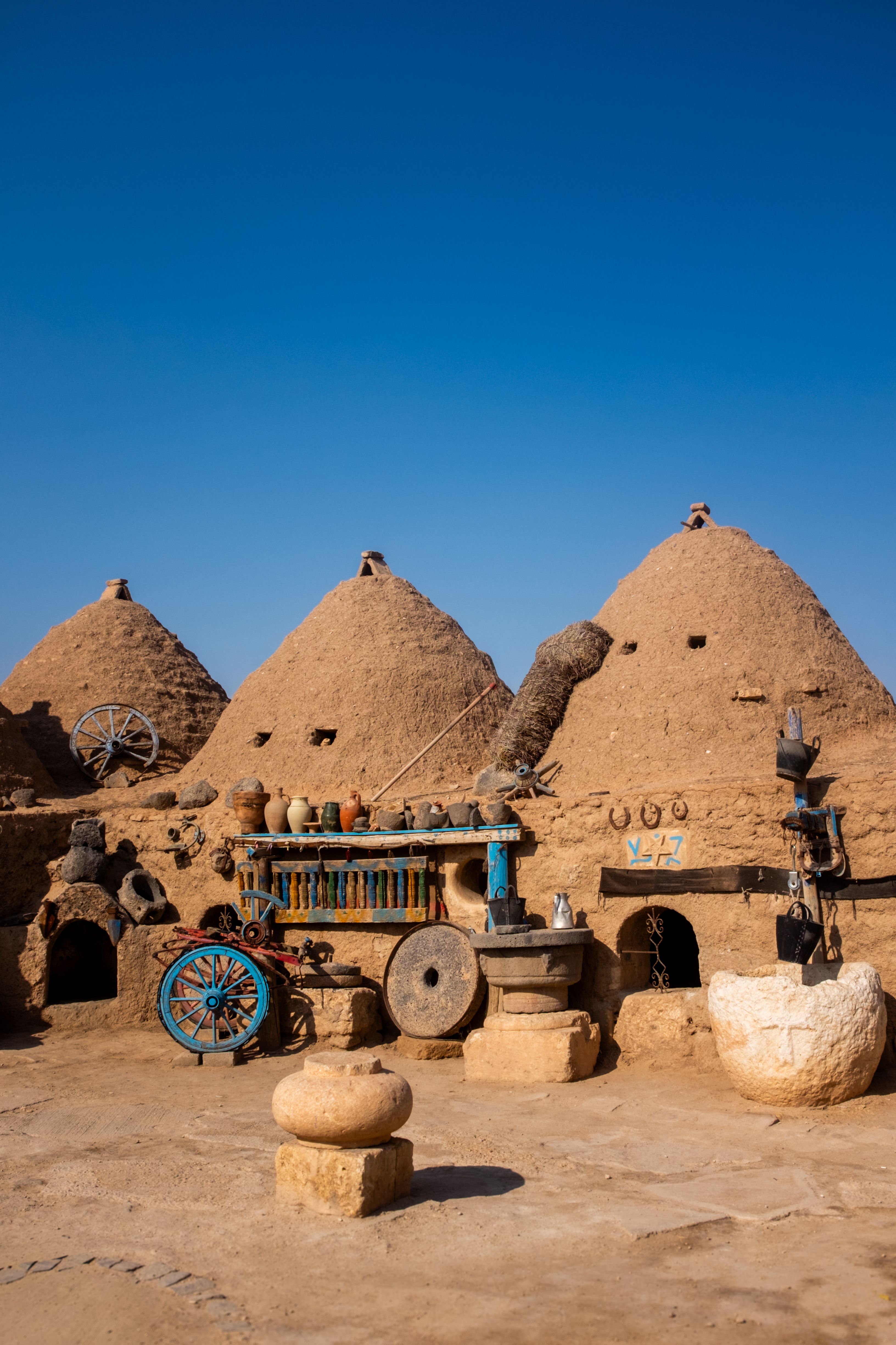 Ancient Beehive Houses in Historical Village Setting · Free Stock Photo
