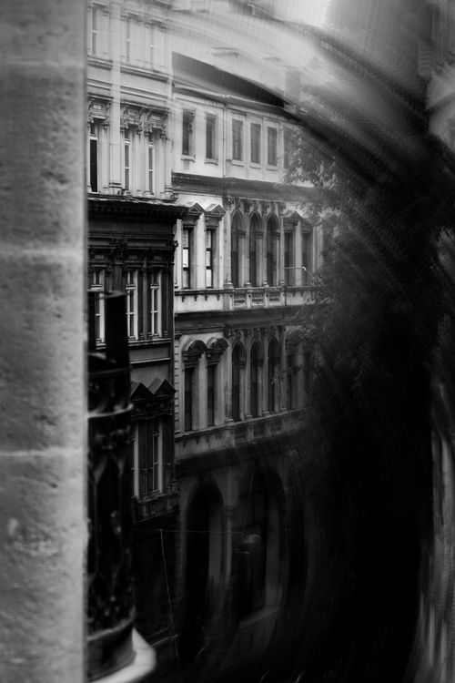 Free Dynamic view of historic buildings in Istanbul through experimental photography. Stock Photo