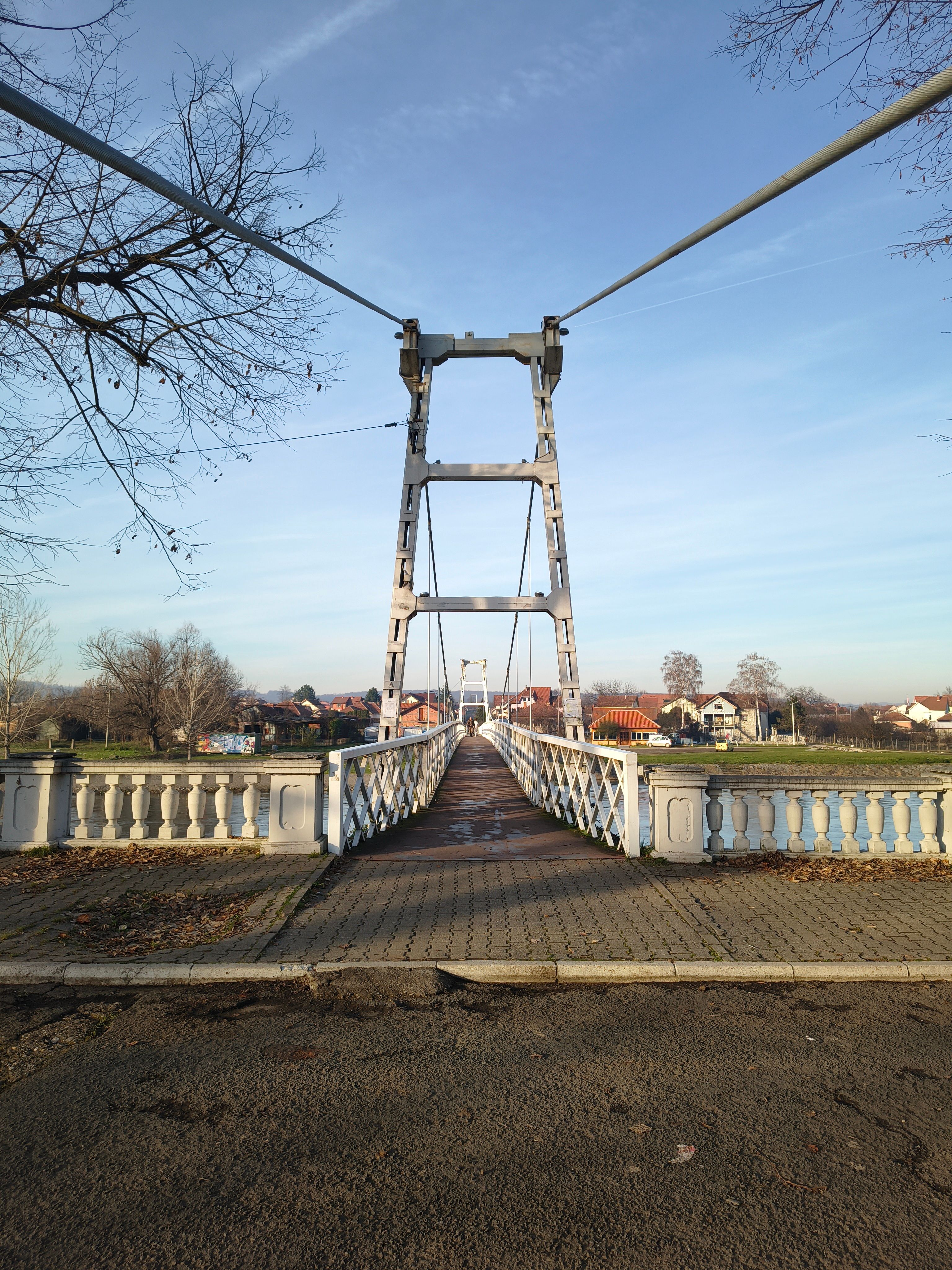 Historic Suspension Bridge in Serbia · Free Stock Photo