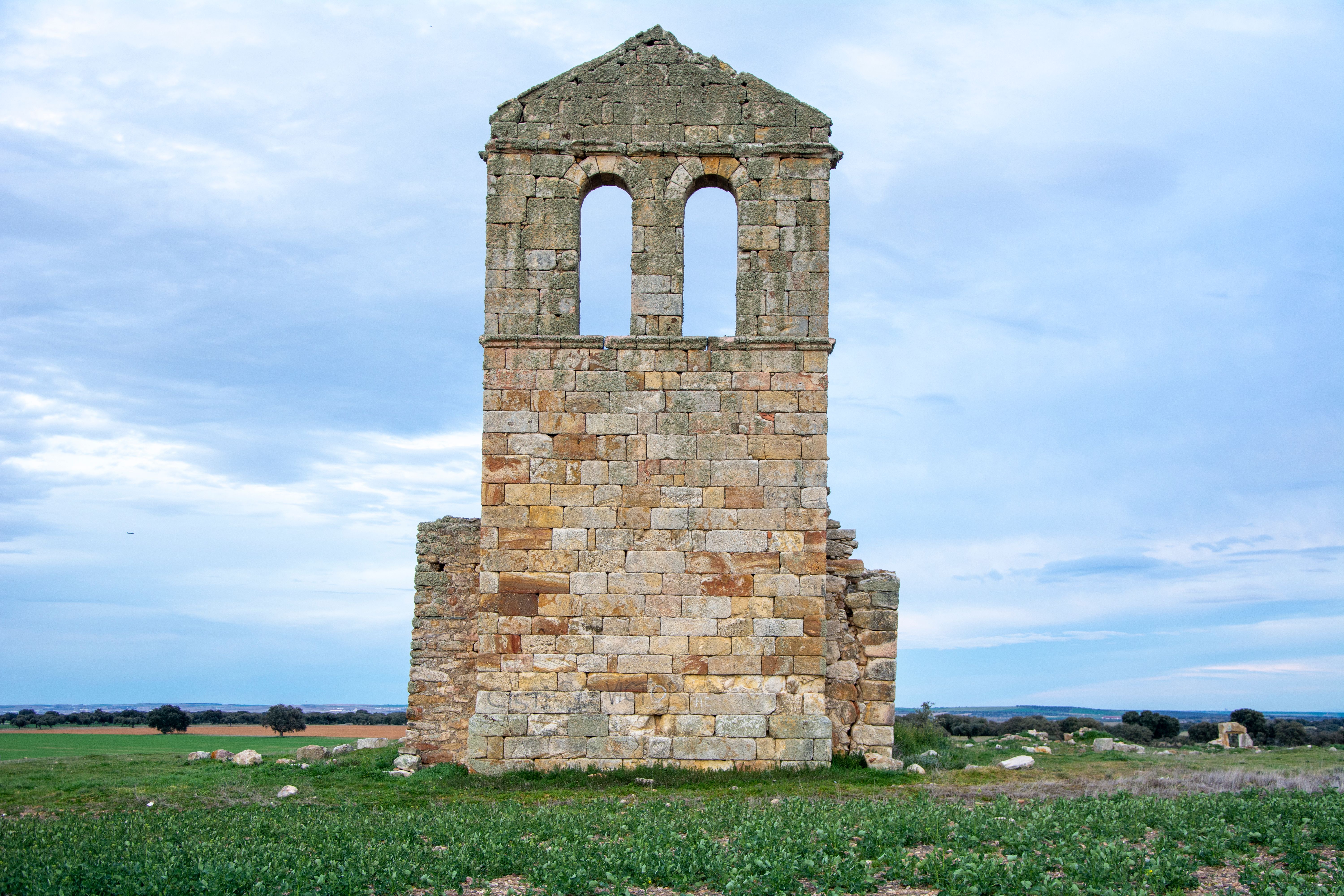 Ancient Stone Tower in Rural Landscape · Free Stock Photo