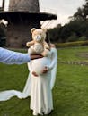 Pregnancy Announcement with Teddy Bear