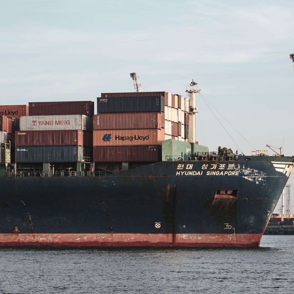 Ferryside — belongings being loaded for transport to storage