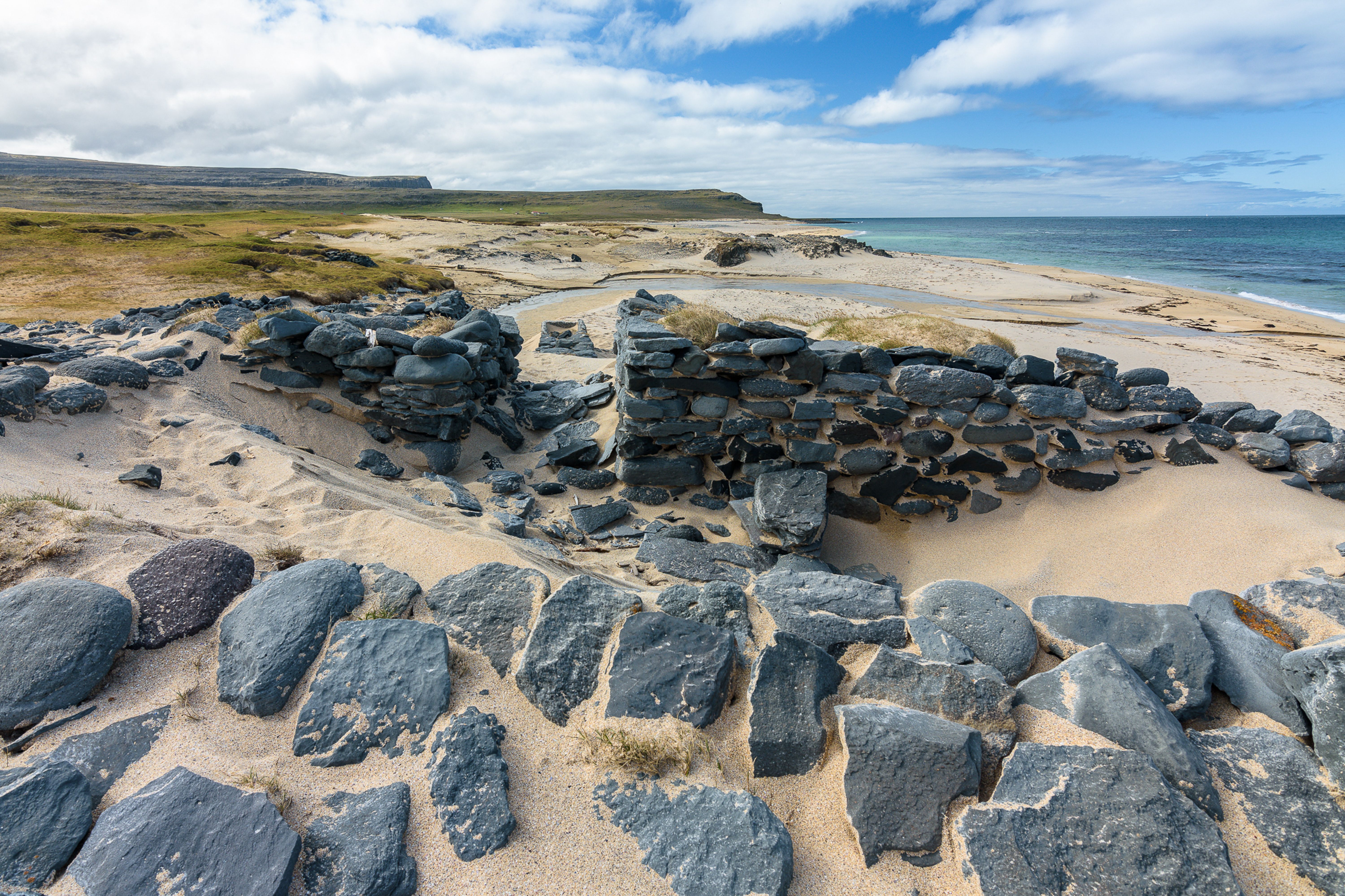 Scenic Stone Ruins on Coastal Beach Landscape · Free Stock Photo