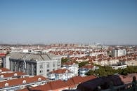 Aerial View of Residential District in Shanghai