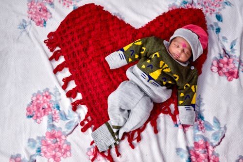 Free stock photo of baby, cute baby, heart Stock Photo