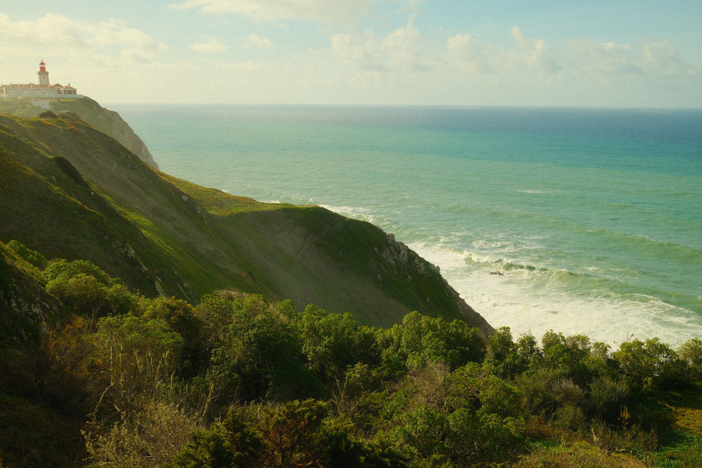 Scenic View of Colares Lighthouse on Cliffs · Free Stock Photo