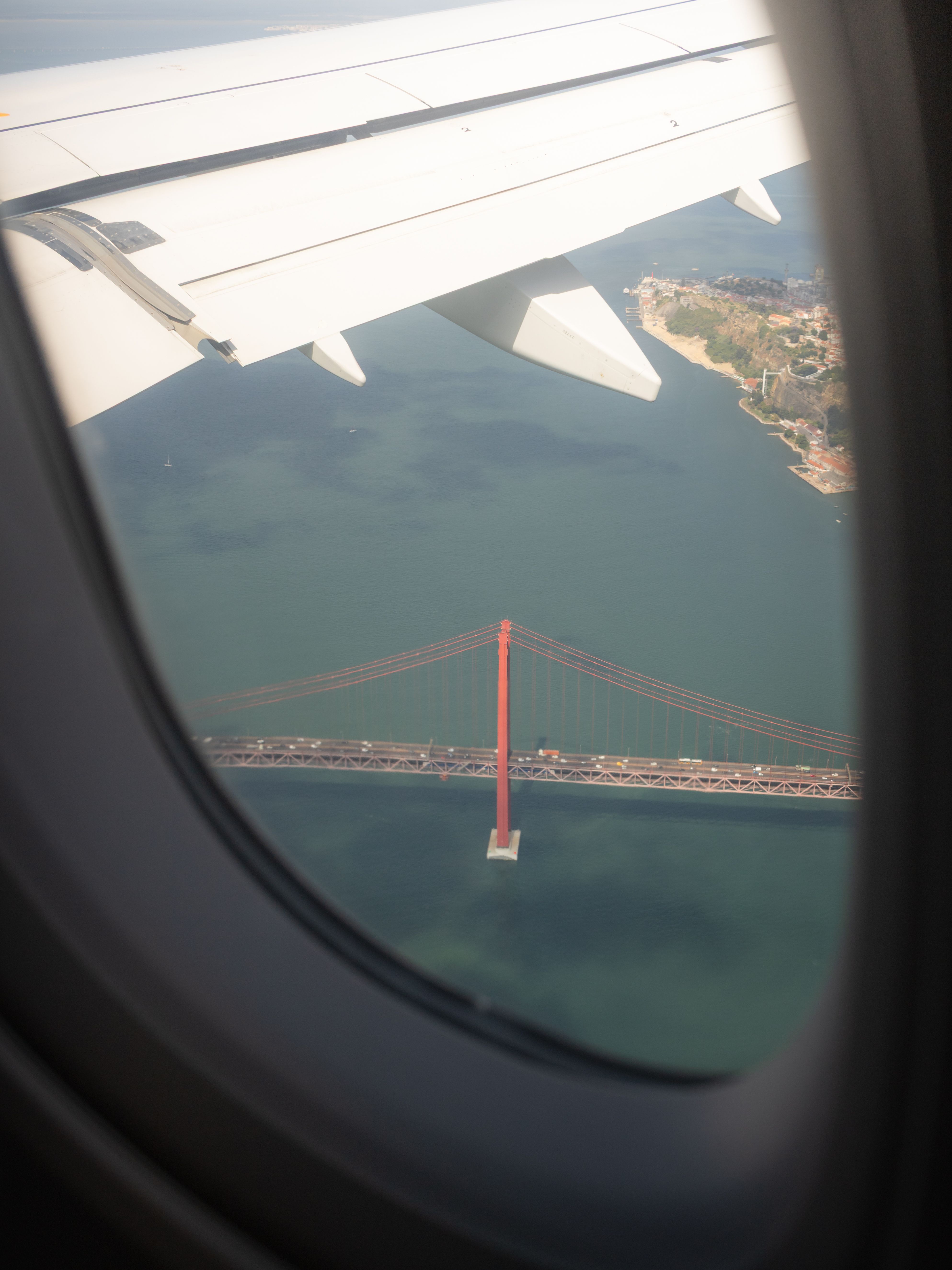 aerial-view-of-ponte-25-de-abril-from-airplane-free-stock-photo