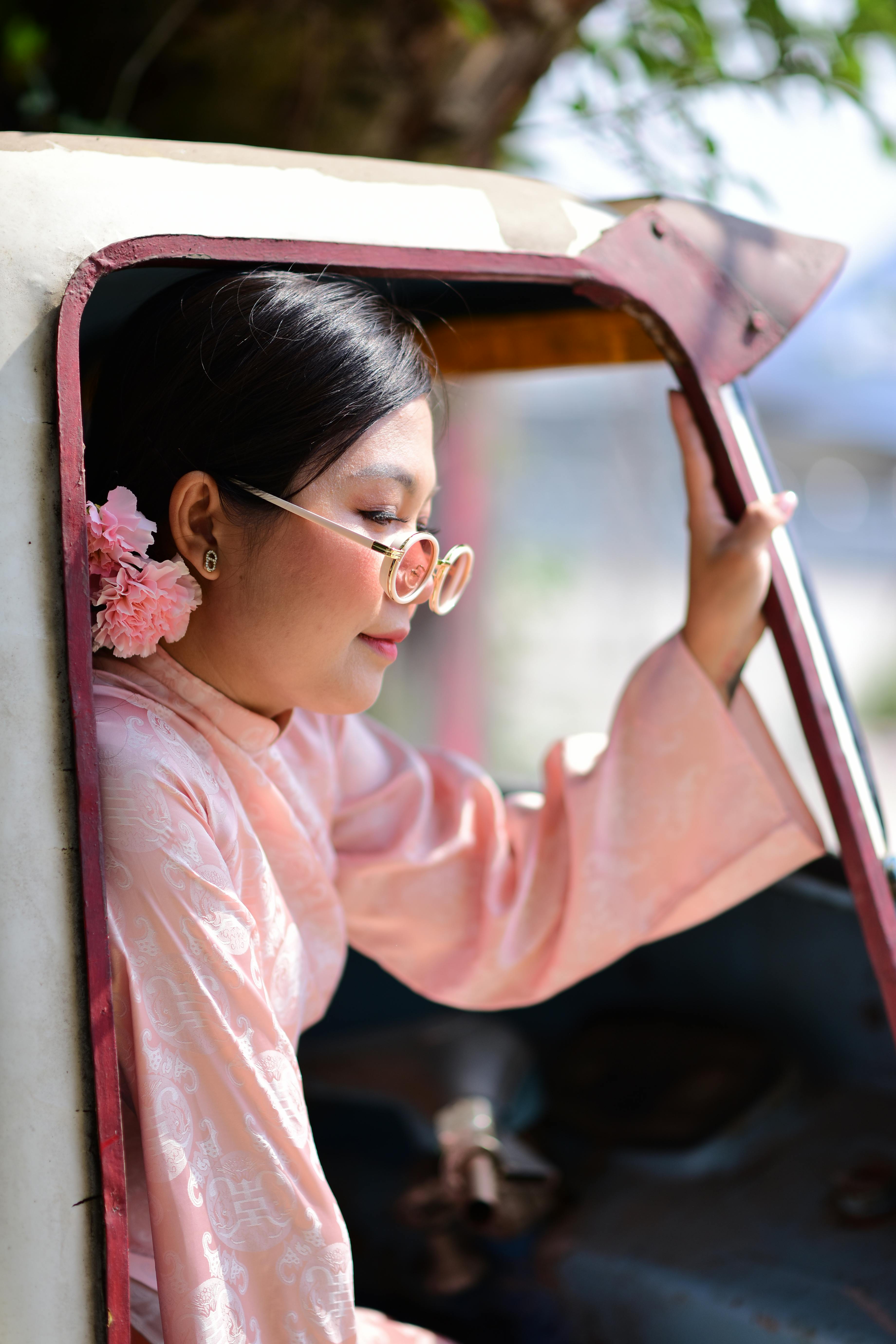 bezplatná Základová fotografie zdarma na téma asiatka, asijské módy, boční profil Základová fotografie