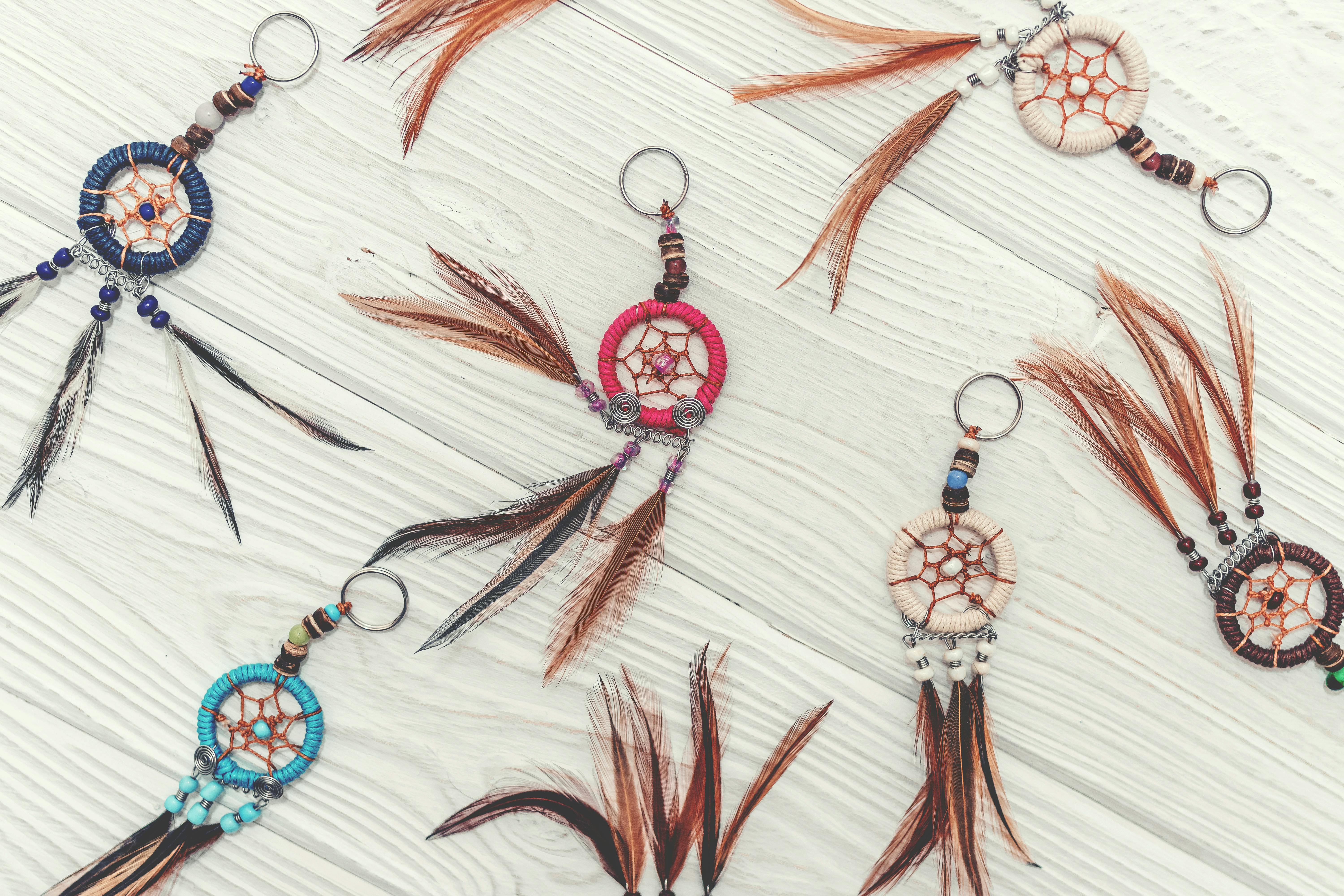 Assorted-color Dreamcatcher Lot \u00b7 Free Stock Photo