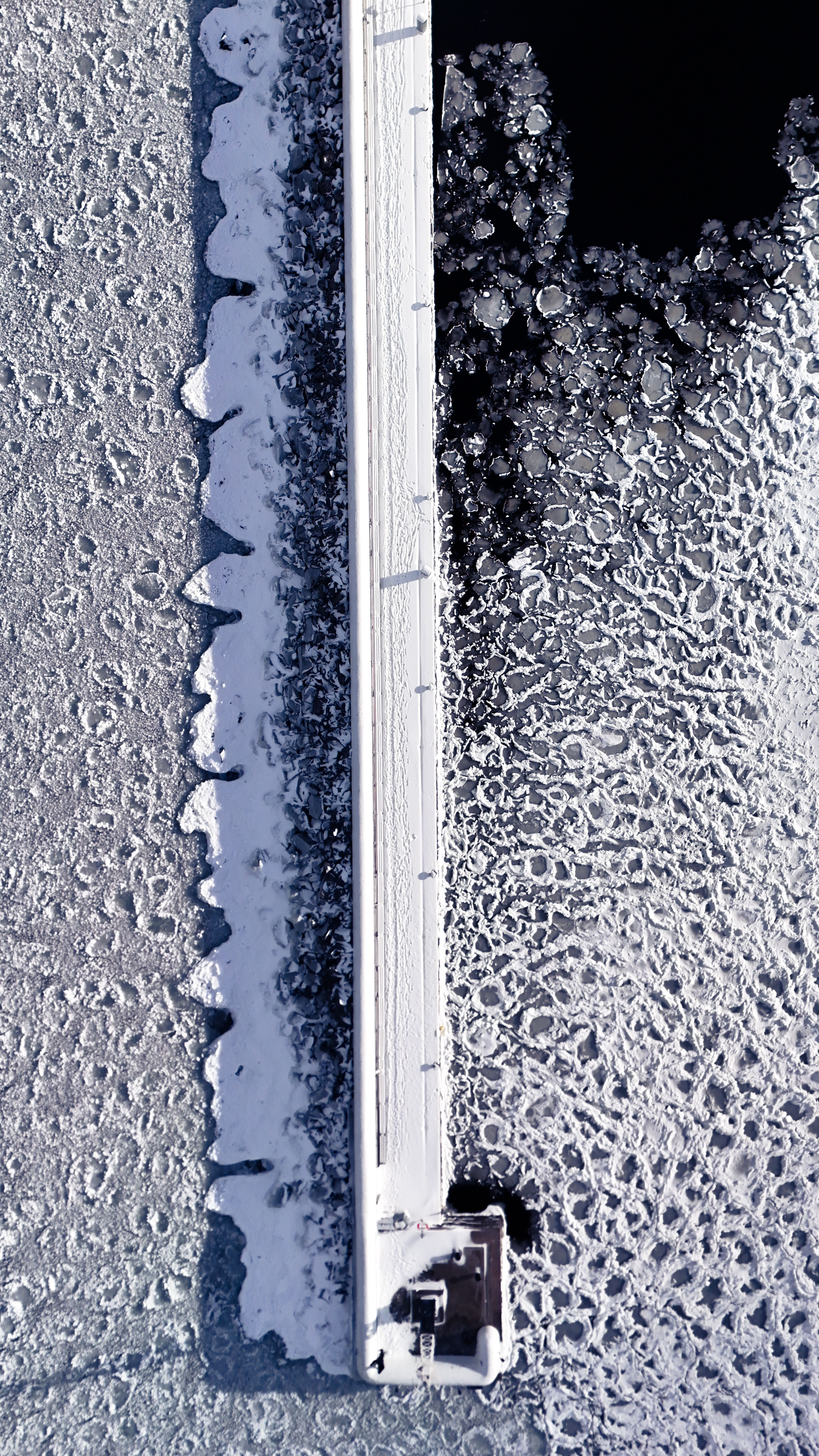 Aerial View of Boats in Frozen Jönköping Harbor · Free Stock Photo