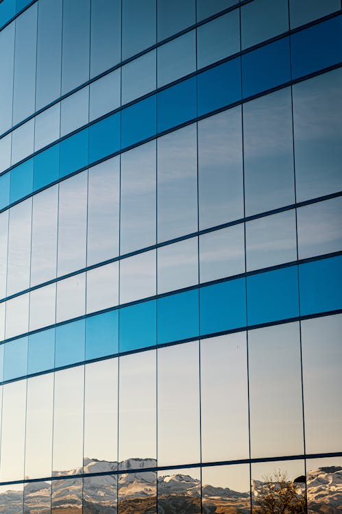 Free Blue and White Glass Walled Building Stock Photo