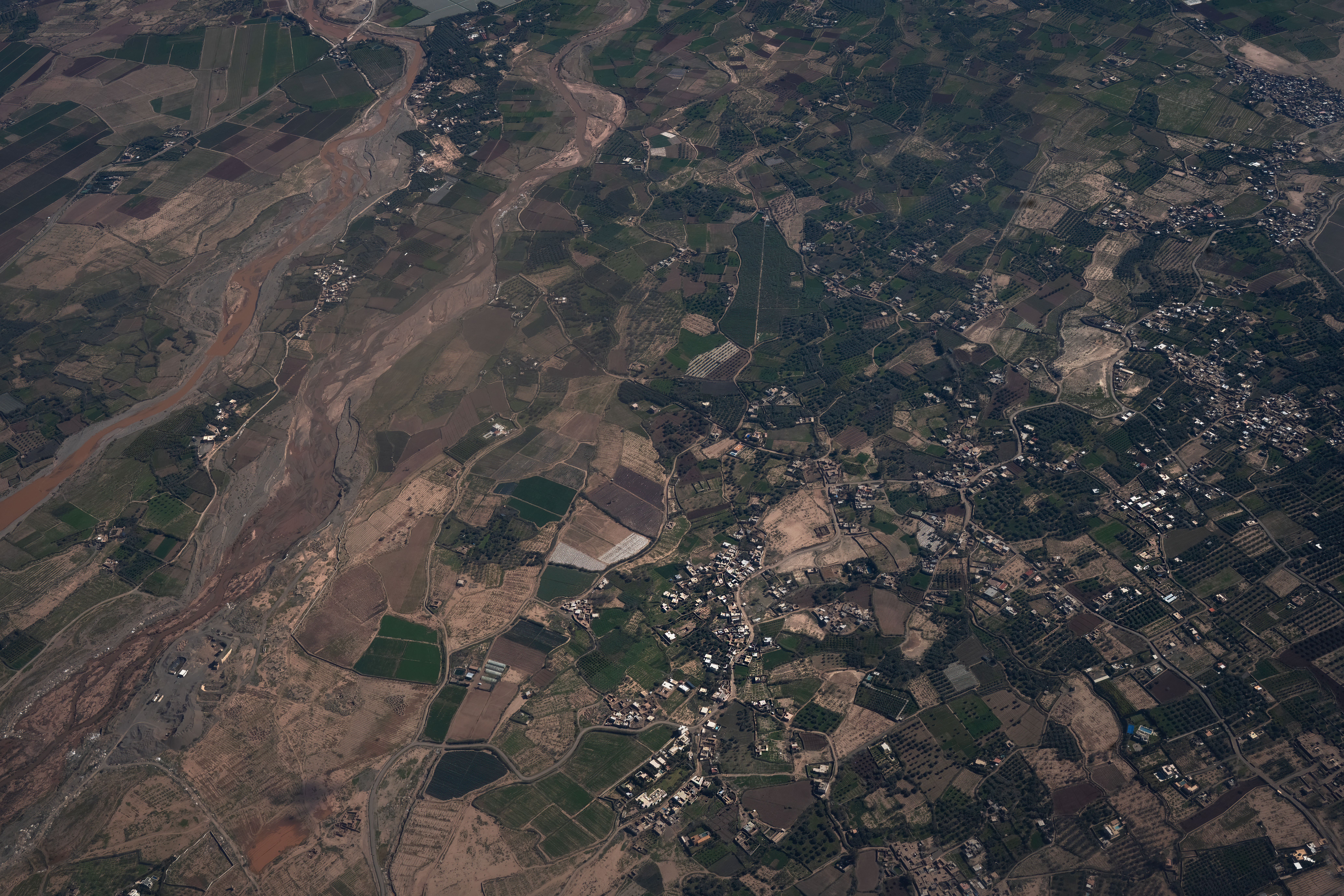 Aerial View of Rural Landscape with Fields · Free Stock Photo
