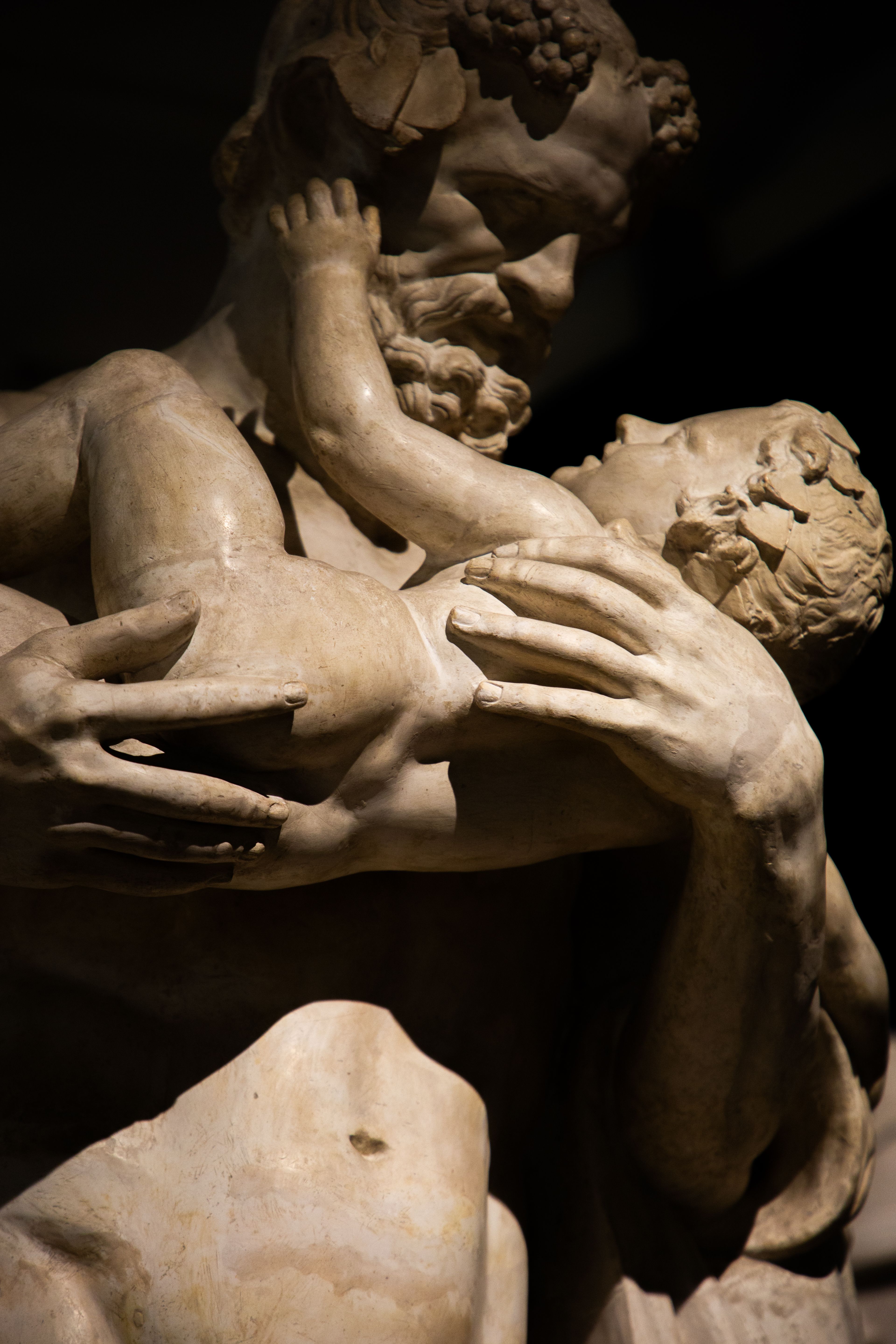 Renaissance Marble Sculpture of Father and Child · Free Stock Photo