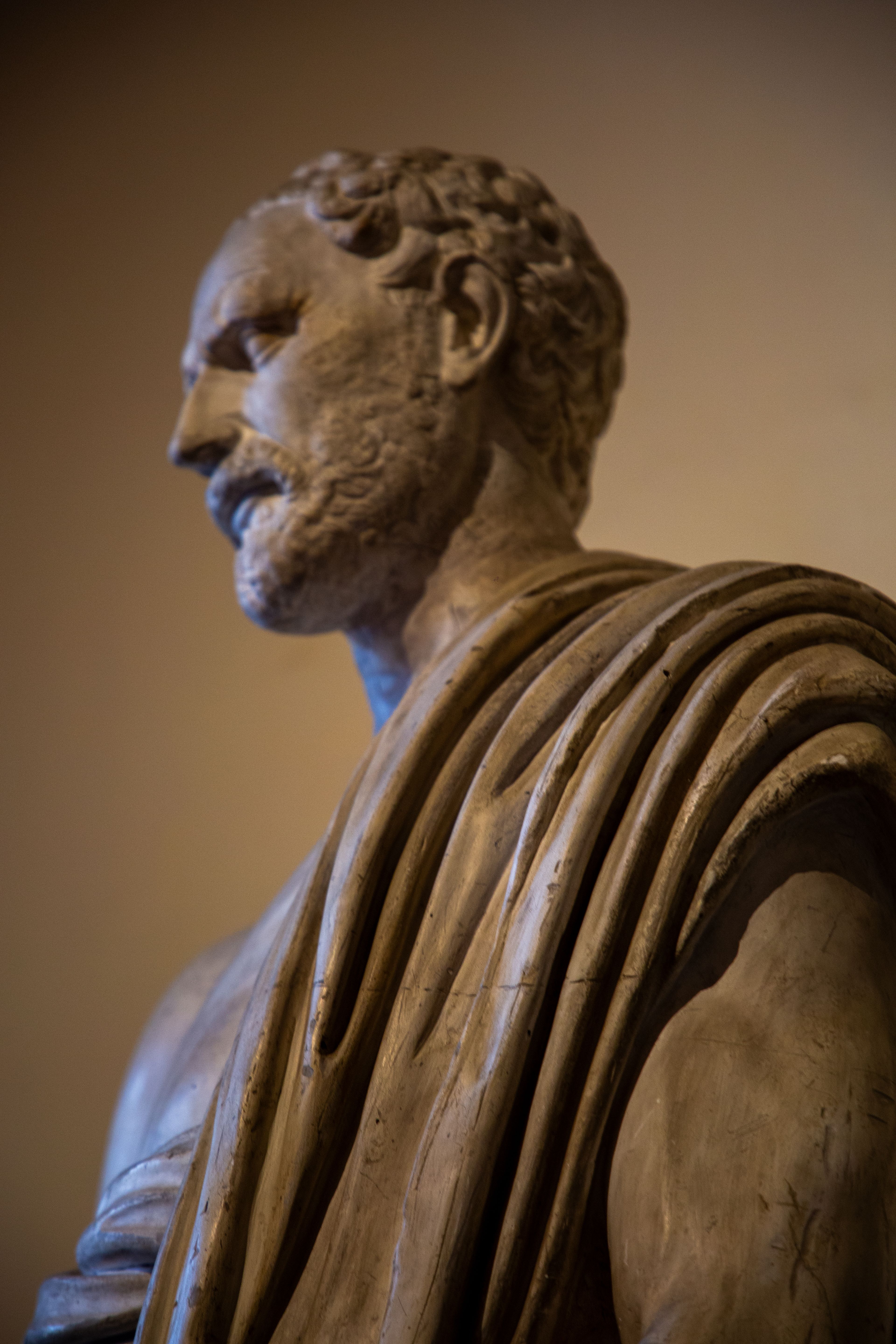 Classical Marble Statue of Bearded Man · Free Stock Photo