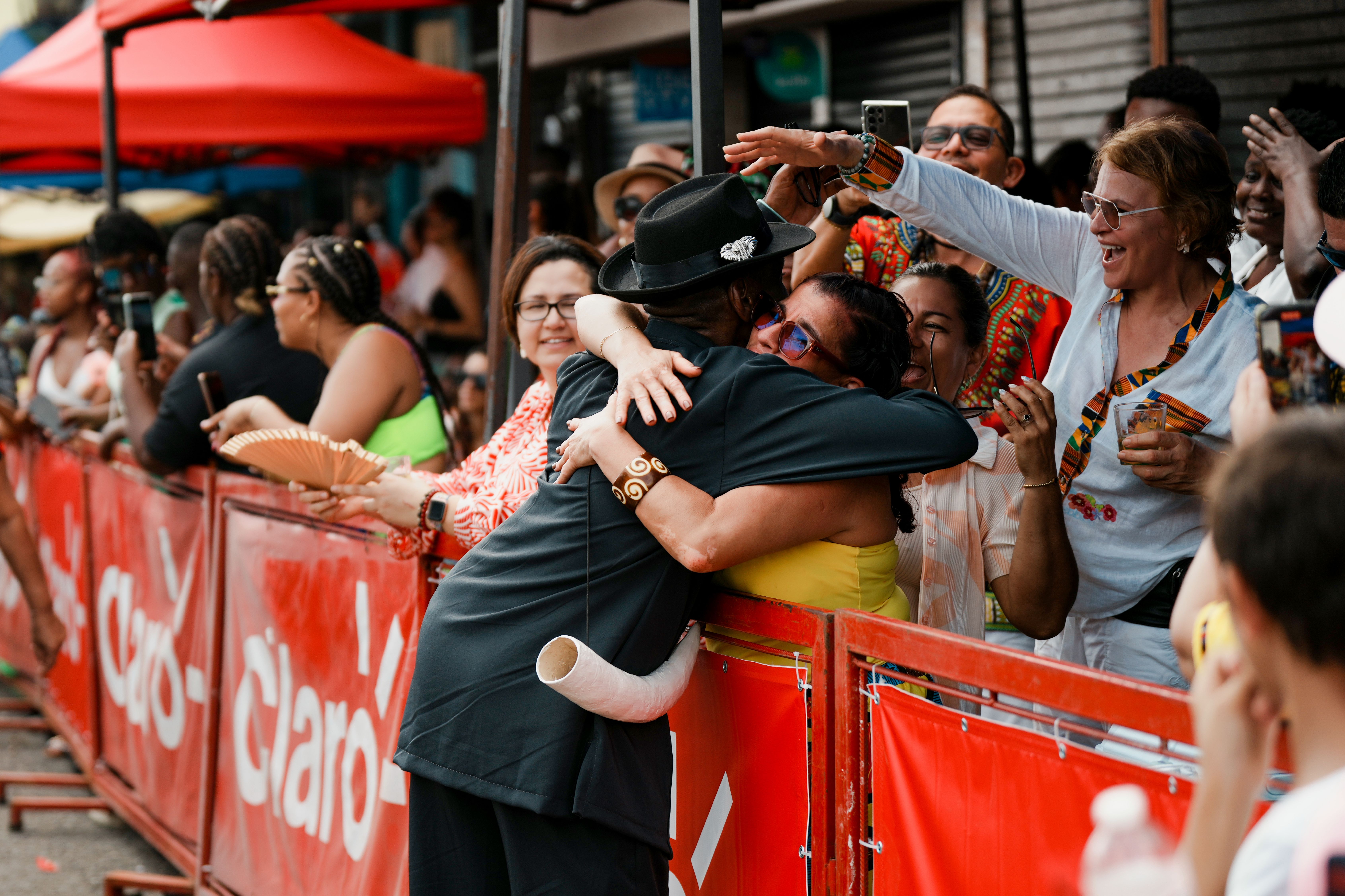 Joyful Crowd Celebrating in Puerto Limón · Free Stock Photo