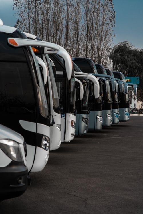 Free stock photo of airport, bus, cars Stock Photo