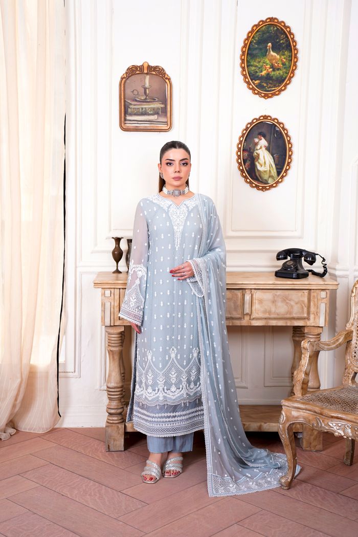 Embellished Velvet Gharara Set