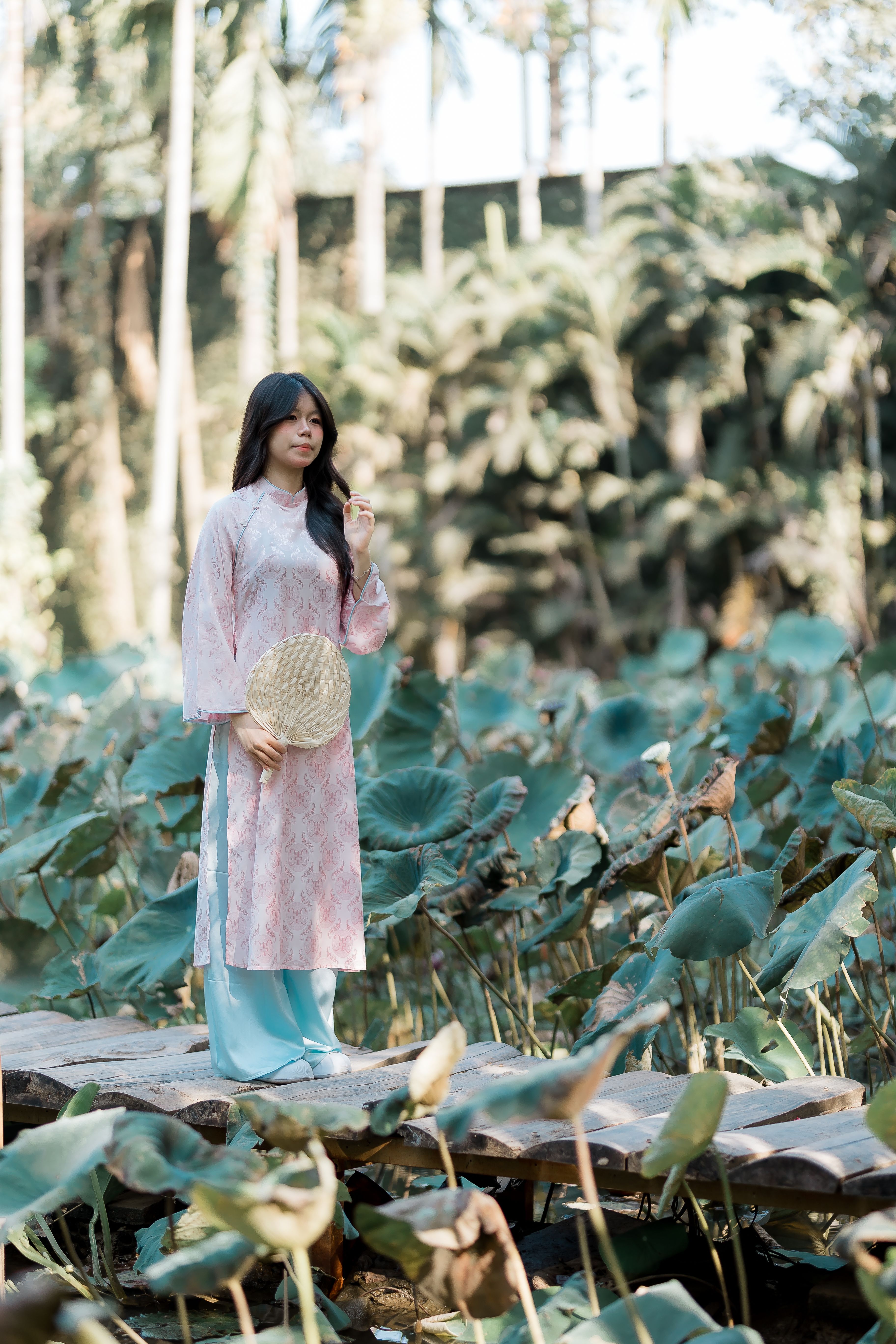 Young Woman in Traditional Dress Standing in Nature · Free Stock Photo