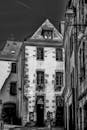 Charming French Architecture in Black and White