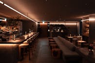 Sophisticated Tokyo Bar with Ambient Lighting