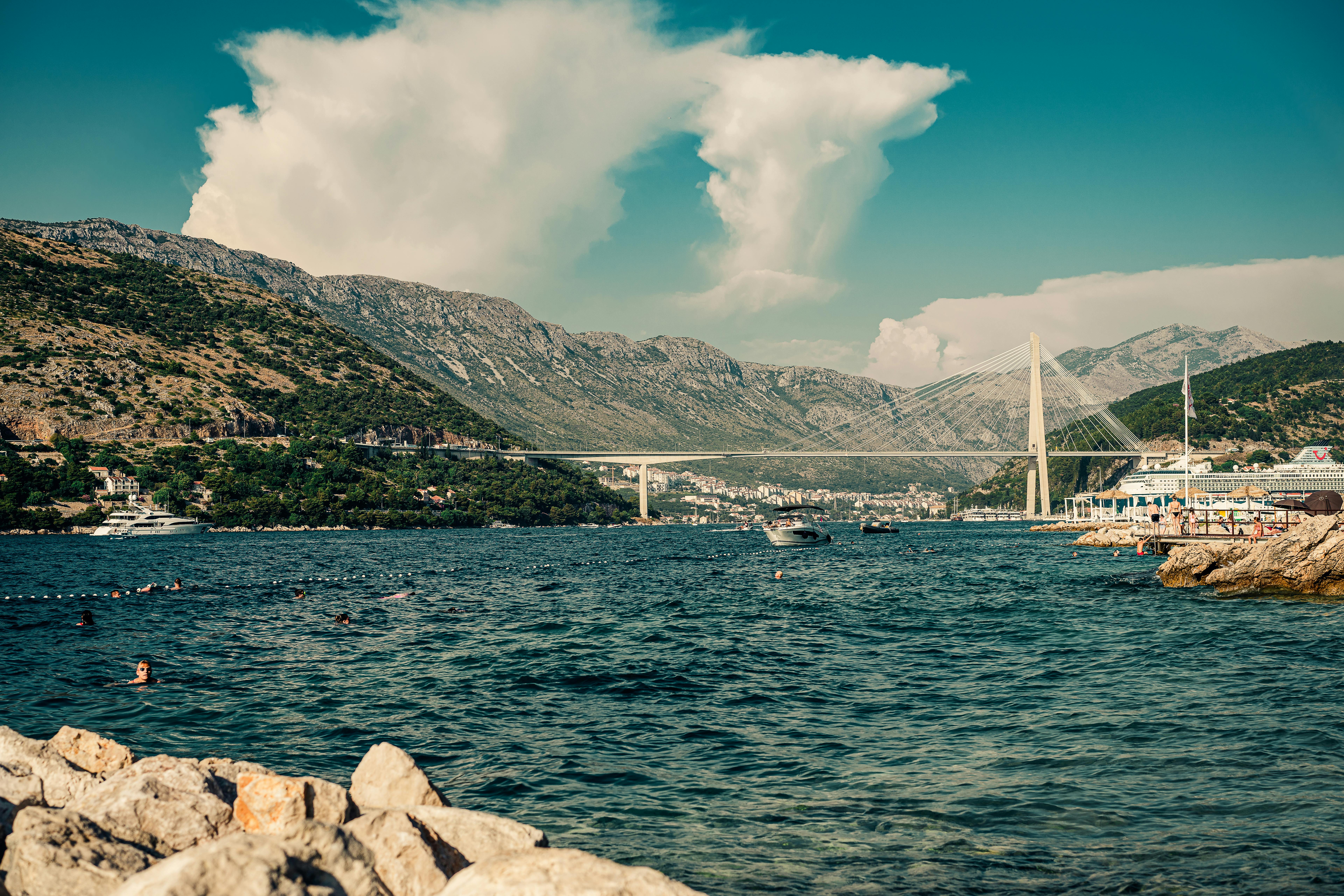 White Bridge over the River