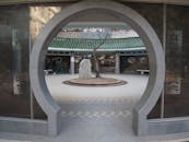 Traditional Moon Gate in Hong Kong Architecture
