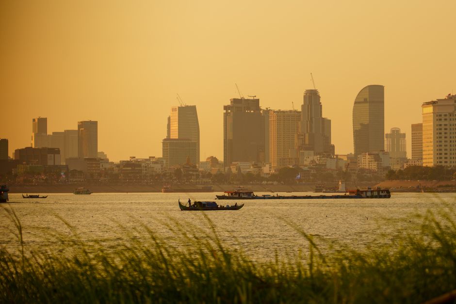 Phnom Penh in May - Beautiful beach and coastline at golden hour