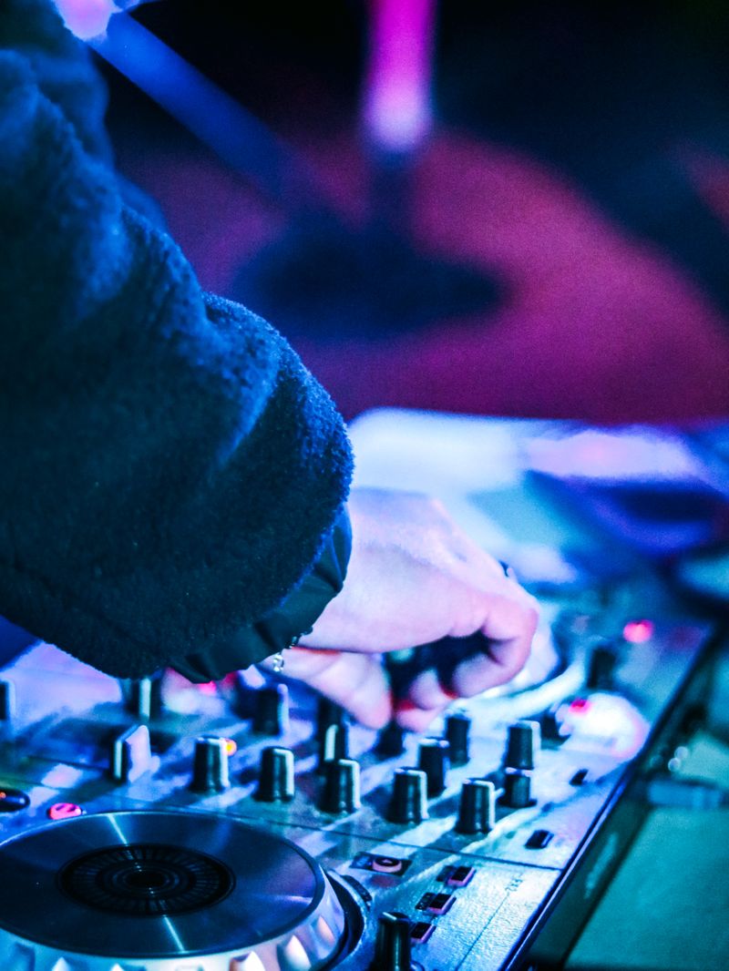 DJ at the decks
